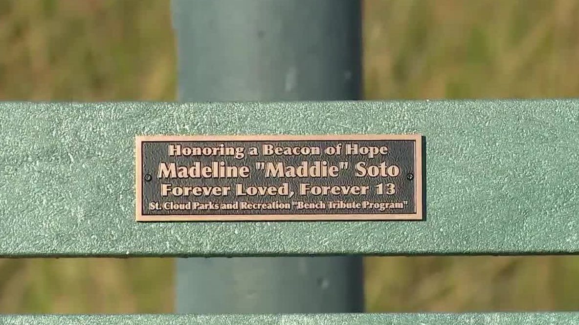 St. Cloud dedicates memorial bench to Maddie Soto